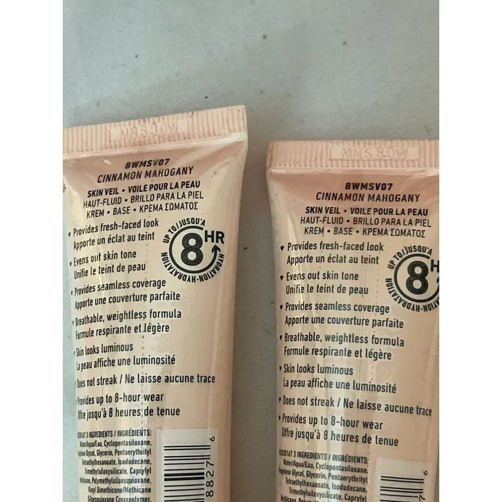 NYX Bare‎ With Me Tinted Skin Veil Light Foundation 2-Pack cinnamon Mahogany M-2